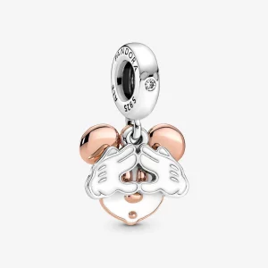 (image pour) PANDORA Disney Mickey Mouse Double Dangle Charm - 780112C01