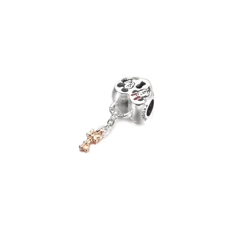 (image pour) PANDORA Disney Mickey Mouse & Minnie Mouse Padlock Charm - 780109C01 - Afficher 2