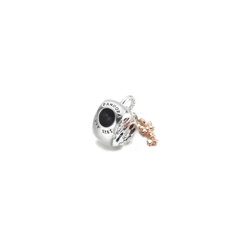 (image pour) PANDORA Disney Mickey Mouse & Minnie Mouse Padlock Charm - 780109C01 - Afficher 4