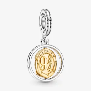 (image pour) PANDORA Harry Potter, Breloque Pendante Spinning Hedwig - 760035C00