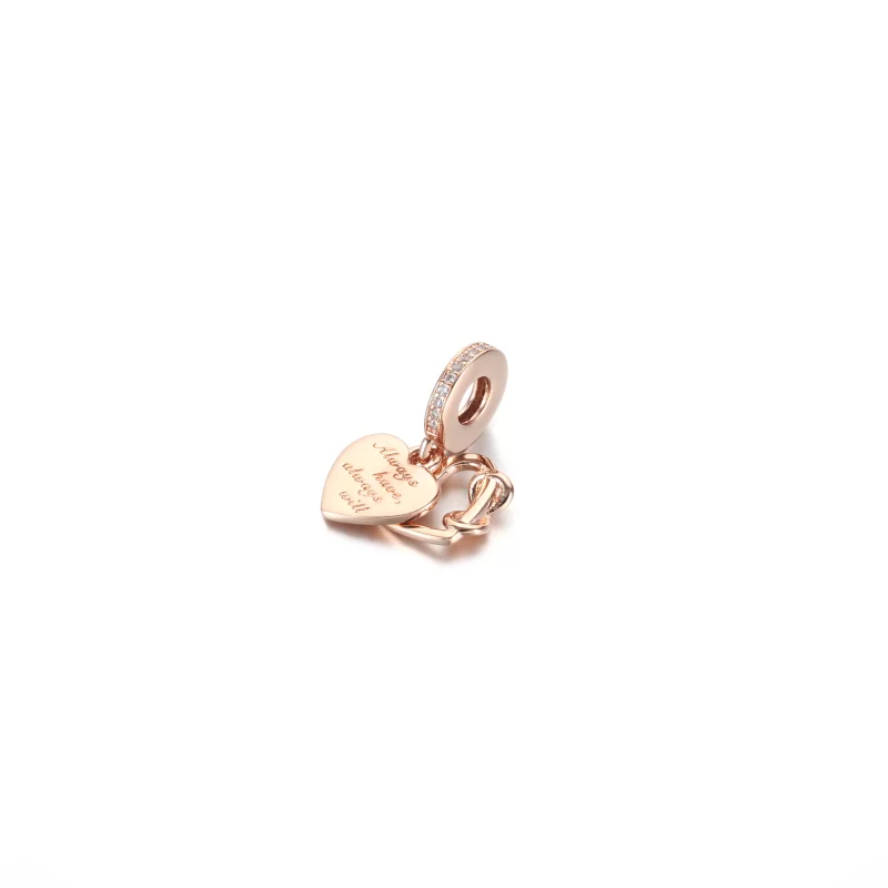 (image pour) PANDORA Love You Infinity Heart Dangle Charm - 789369C01 - Afficher 4