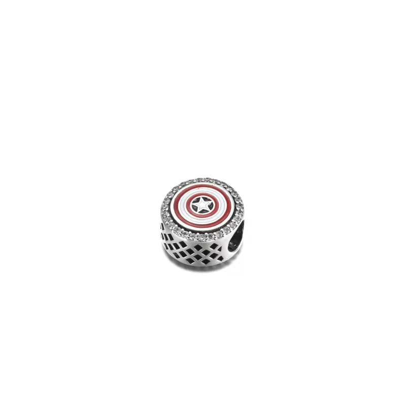 (image pour) PANDORA Marvel Les Avengers Captain America Bouclier Charme Pendentif - P-D-3623 - Afficher 2