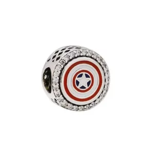 (image pour) PANDORA Marvel Les Avengers Captain America Bouclier Charme Pendentif - P-D-3623