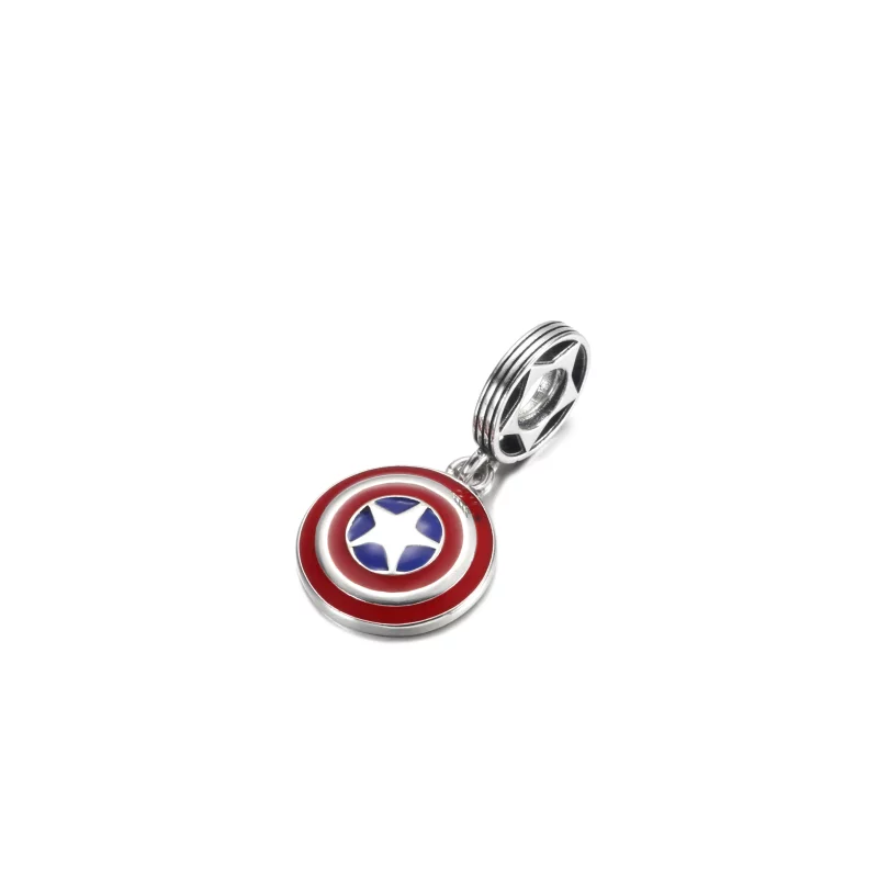(image pour) PANDORA Marvel Les Avengers Captain America Shield Breloque Pendante - 790780C01 - Afficher 2