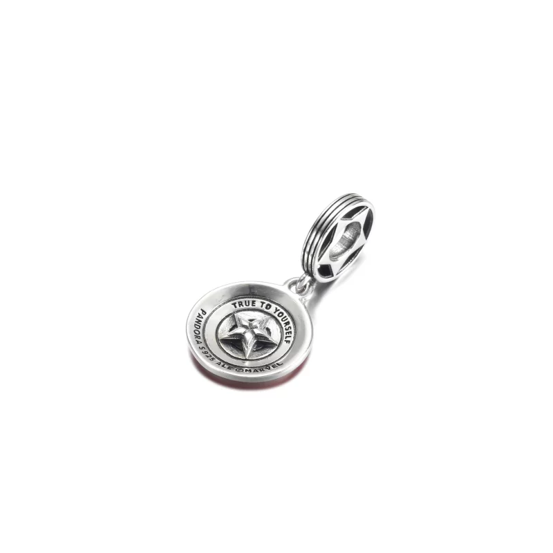 (image pour) PANDORA Marvel Les Avengers Captain America Shield Breloque Pendante - 790780C01 - Afficher 3