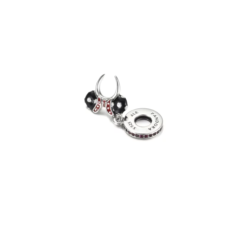 (image pour) PANDORA Minnie Mouse Charm pour bandeau d'oreilles noir et blanc - P400942464791 - Afficher 4