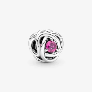 (image pour) PANDORA Octobre Charme Cercle Éternité Rose - 790065C05