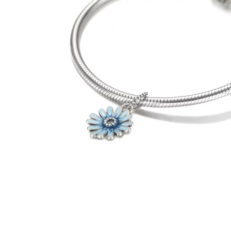 (image pour) PANDORA Pendentif marguerite bleue - P-D-3458 - Afficher 4