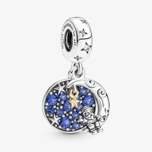 (image pour) PANDORA Père Noël sur la Lune Charme Double Pendeloque - 769648C01