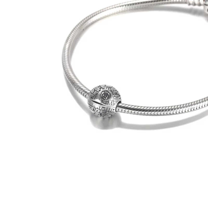 (image pour) PANDORA Étoile de la Mort Clip Charm - 799513C00 - Afficher 5