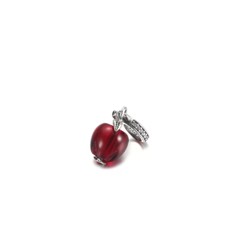 (image pour) Pendentif à breloque en verre de Murano rouge en forme de pomme PANDORA - 799534 - Afficher 2
