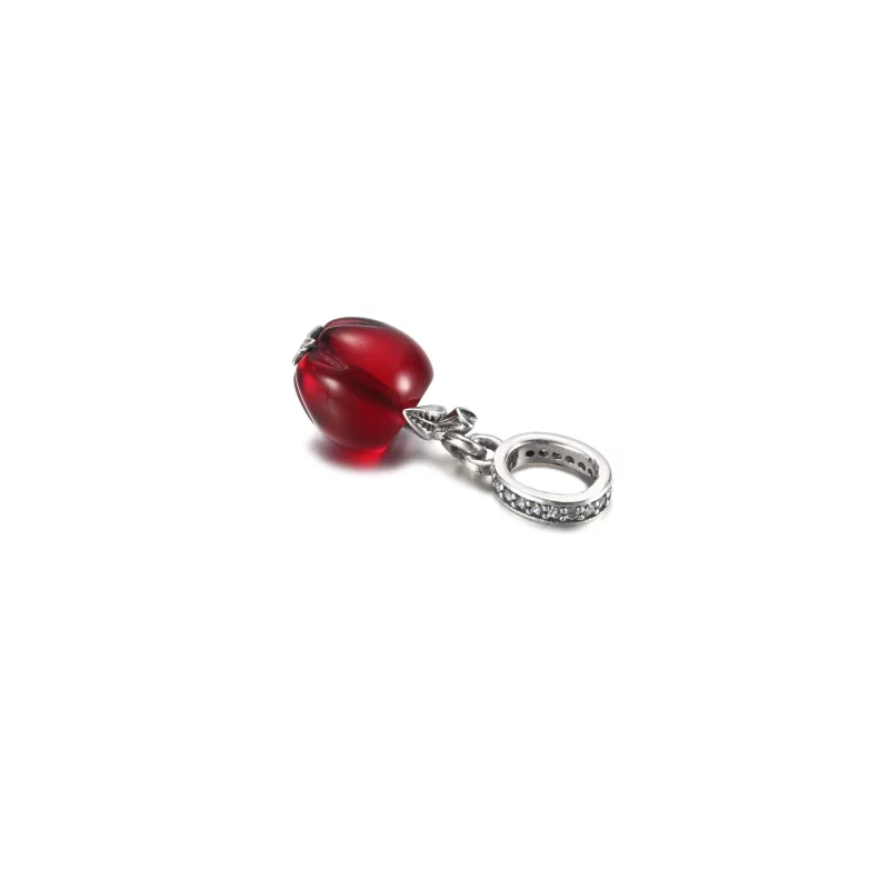(image pour) Pendentif à breloque en verre de Murano rouge en forme de pomme PANDORA - 799534 - Afficher 4