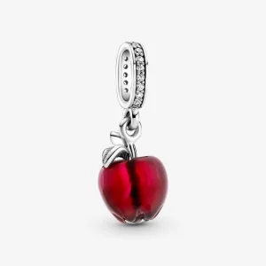 (image pour) Pendentif à breloque en verre de Murano rouge en forme de pomme PANDORA - 799534C01