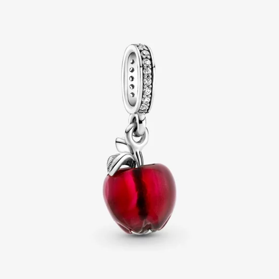 (image pour) Pendentif à breloque en verre de Murano rouge en forme de pomme PANDORA - 799534C01