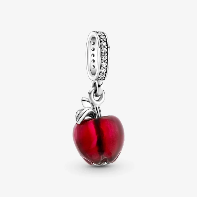 (image pour) Pendentif à breloque en verre de Murano rouge en forme de pomme PANDORA - 799534C01