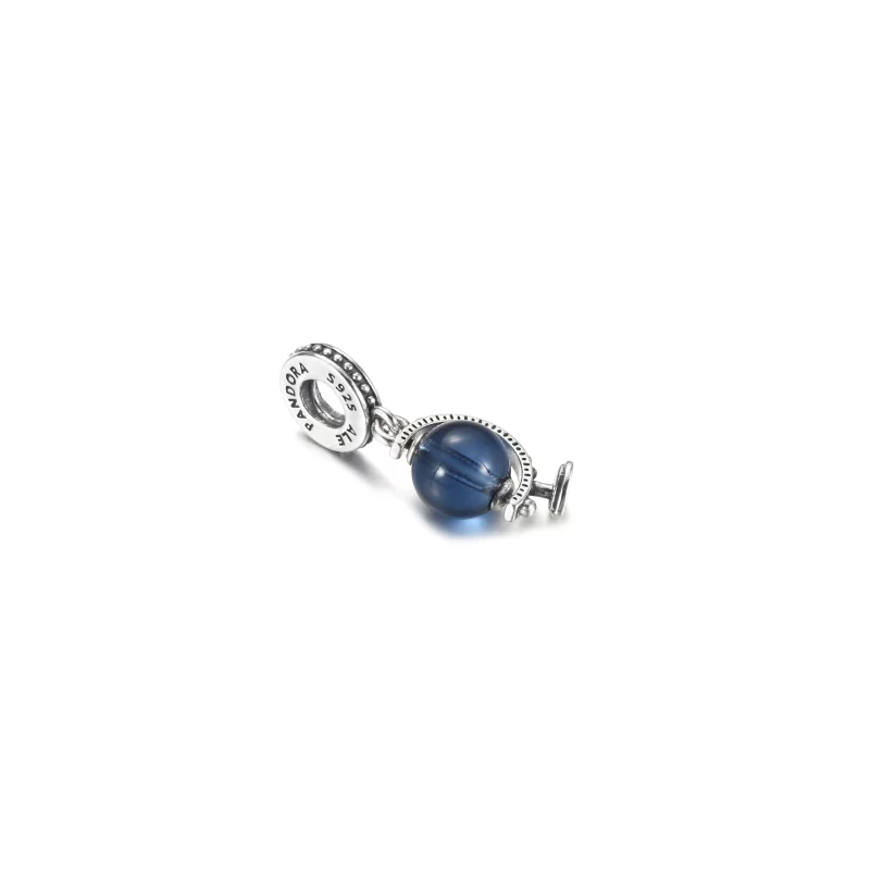 (image pour) Pendentif à breloque PANDORA Bleu Globe - 799430C01 - Afficher 3