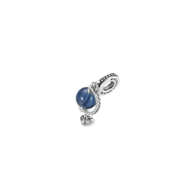 (image pour) Pendentif à breloque PANDORA Bleu Globe - 799430C01 - Afficher 4