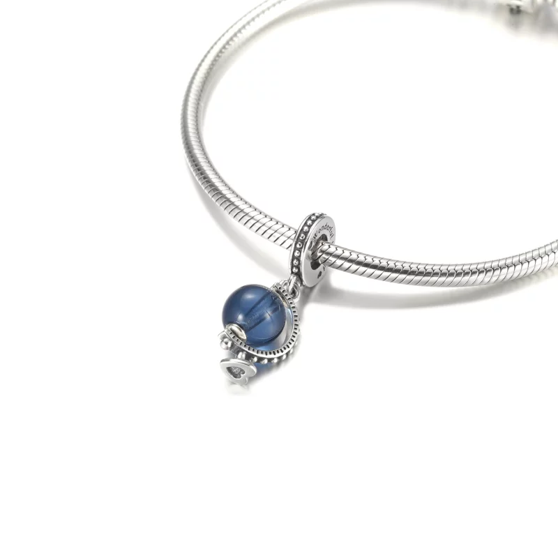 (image pour) Pendentif à breloque PANDORA Bleu Globe - 799430C01 - Afficher 5
