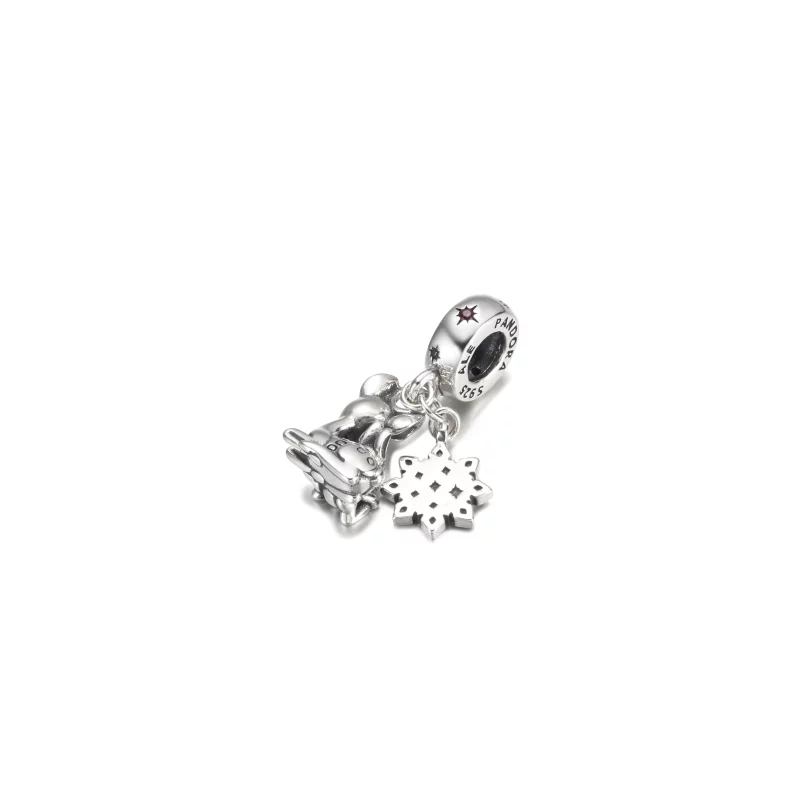 (image pour) Pendentif breloque PANDORA Disney Bambi & Panpan - 799647C01 - Afficher 3