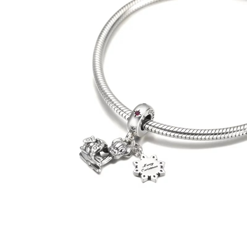 (image pour) Pendentif breloque PANDORA Disney Bambi & Panpan - 799647C01 - Afficher 5