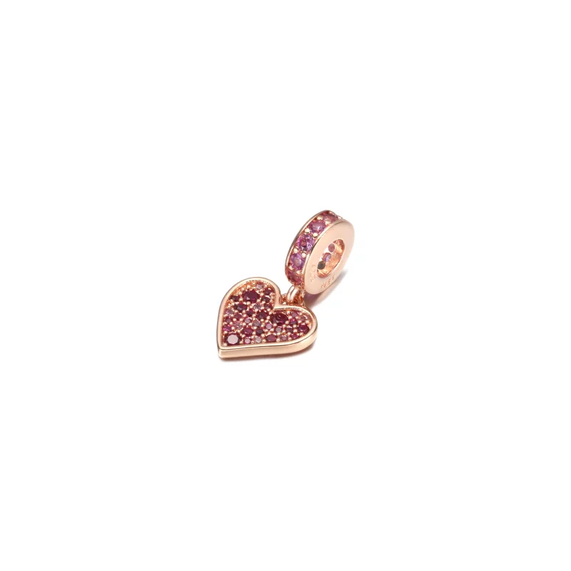 (image pour) Pendentif Charm Cœur Pendouillant PANDORA Pavé Libre - 789565C01 - Afficher 2