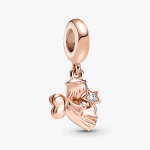 (image pour) Pendentif charm en forme de cœur ailé d'ange PANDORA - 789650C01
