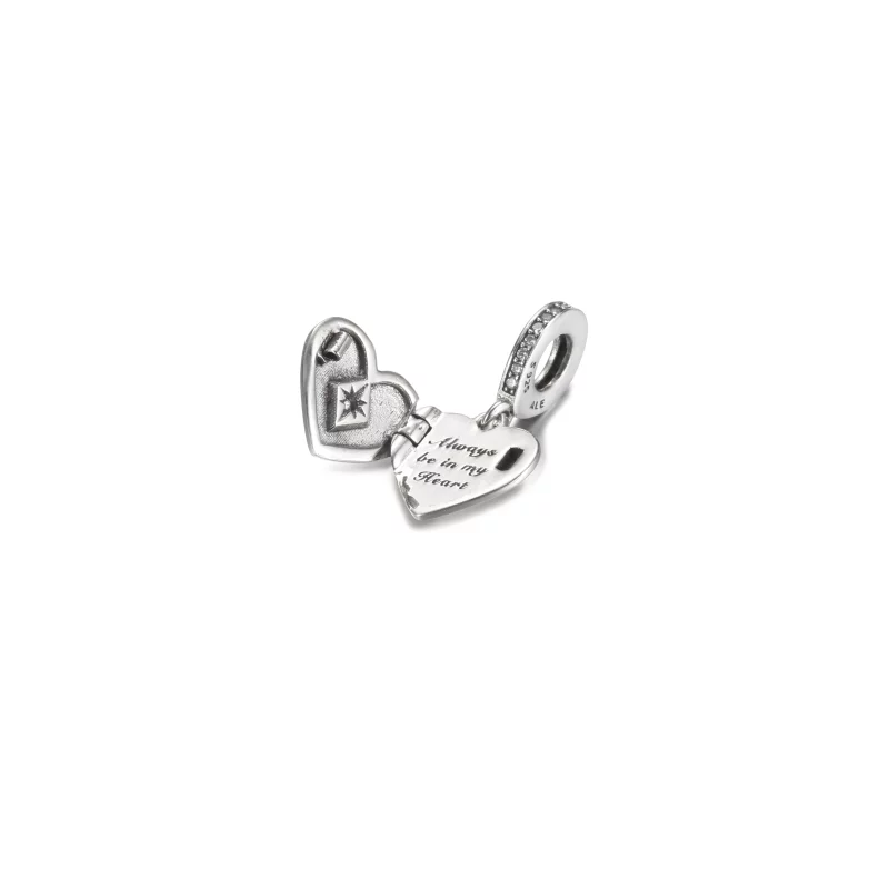 (image pour) Pendentif Charm Médaillon Cœur Ouvert PANDORA - 799537C01 - Afficher 4