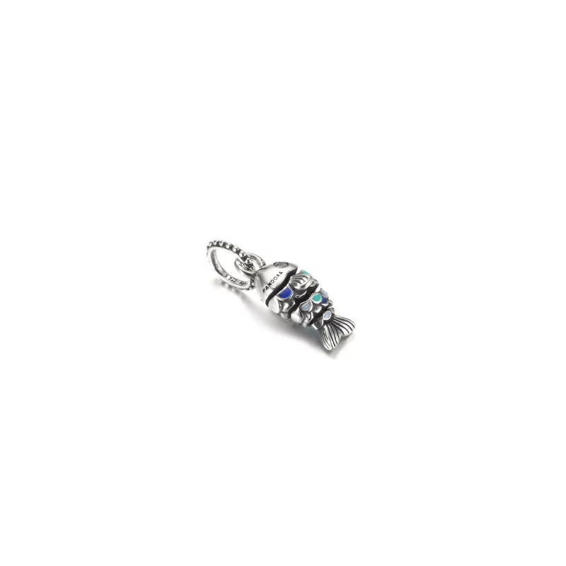(image pour) Pendentif charm poissons bleu à écailles PANDORA - 799428C01 - Afficher 2