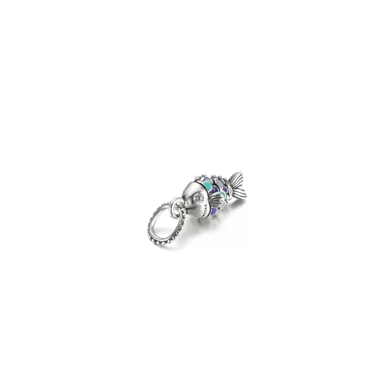 (image pour) Pendentif charm poissons bleu à écailles PANDORA - 799428C01 - Afficher 4