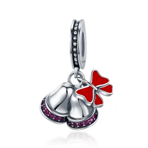(image pour) Pendentif charmant en argent de style Pandora avec une jolie cloche - SCC233