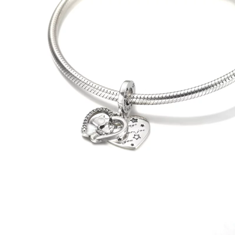 (image pour) Pendentif Chat et Cœurs PANDORA - 799546C01 - Afficher 5