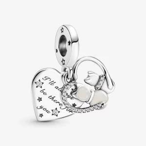 (image pour) Pendentif Chat et Cœurs PANDORA - 799546C01