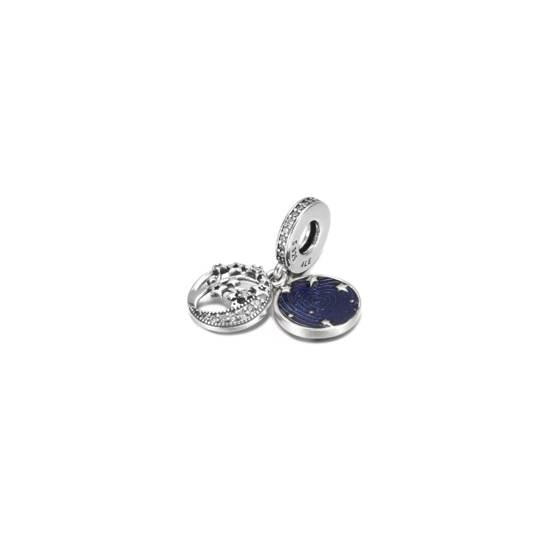 (image pour) Pendentif Double Breloque Arbre & Lune Galaxie PANDORA - 799645C01 - Afficher 2