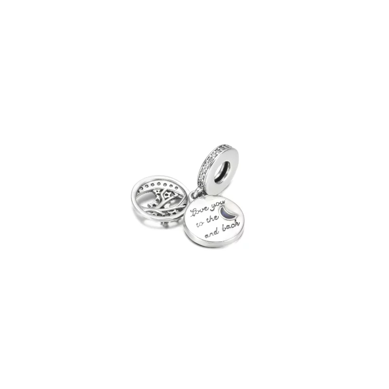 (image pour) Pendentif Double Breloque Arbre & Lune Galaxie PANDORA - 799645C01 - Afficher 4