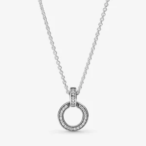 (image pour) Pendentif et collier Double Cercle PANDORA - 399487C01