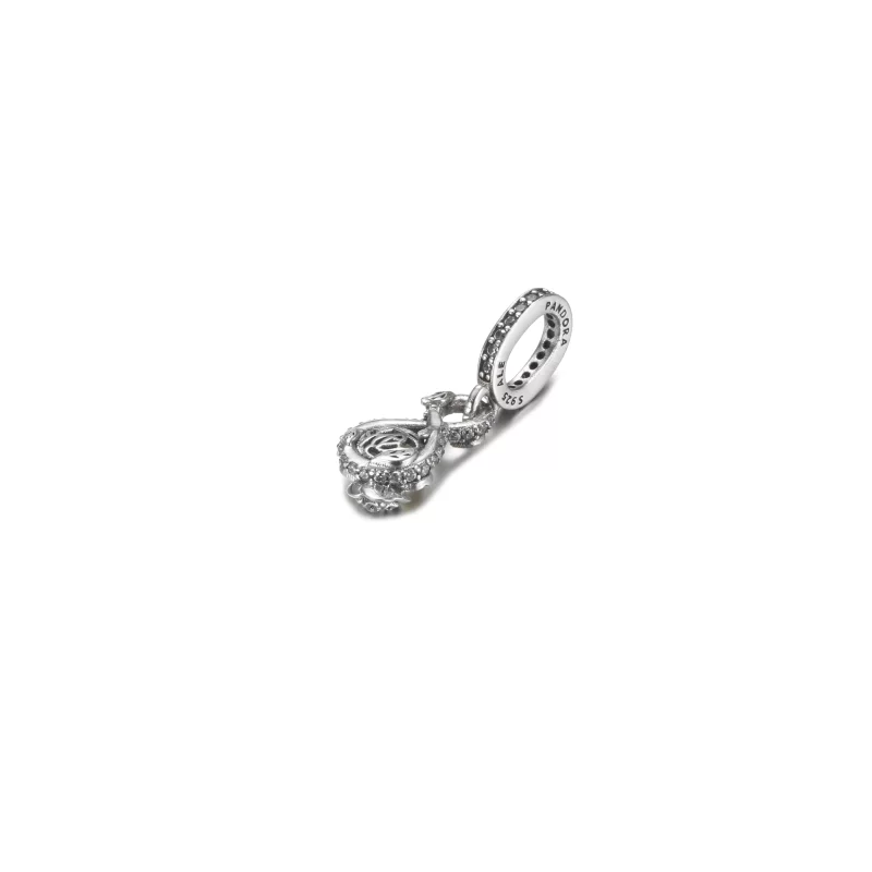 (image pour) Pendentif PANDORA Disney Belle Infinity & Rose Flower - 399525C01 - Afficher 3