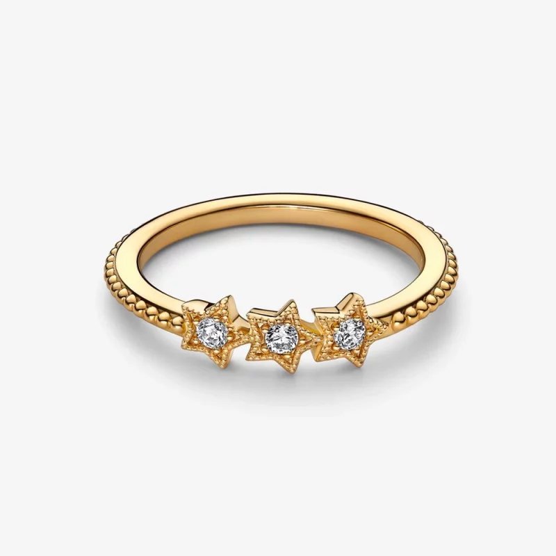 (image pour) Bague PANDORA Celestial Stars - 162333C01 - Afficher 4