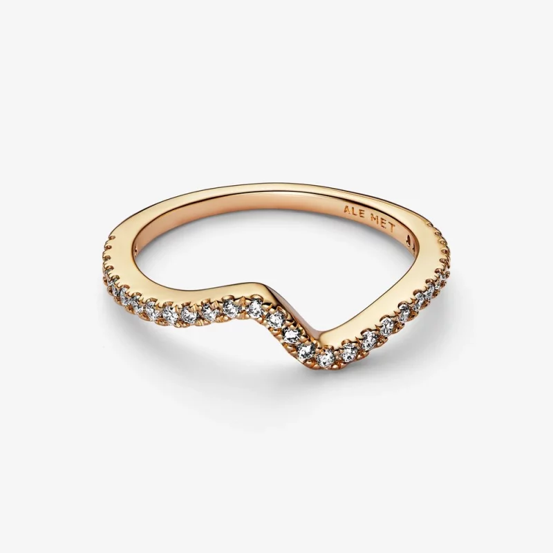 (image pour) Bague PANDORA Sparkling Wave - 162539C01 - Afficher 3