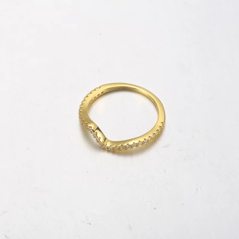 (image pour) Bague PANDORA Sparkling Wave - 162539C01 - Afficher 6