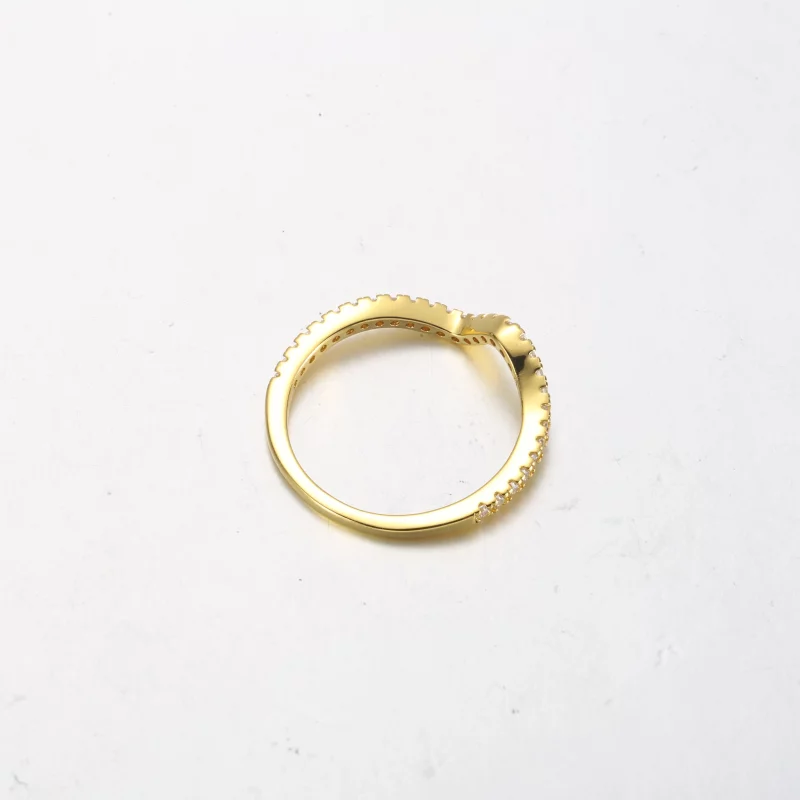 (image pour) Bague PANDORA Sparkling Wave - 162539C01 - Afficher 7