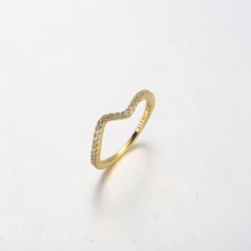 (image pour) Bague PANDORA Sparkling Wave - 162539C01 - Afficher 9