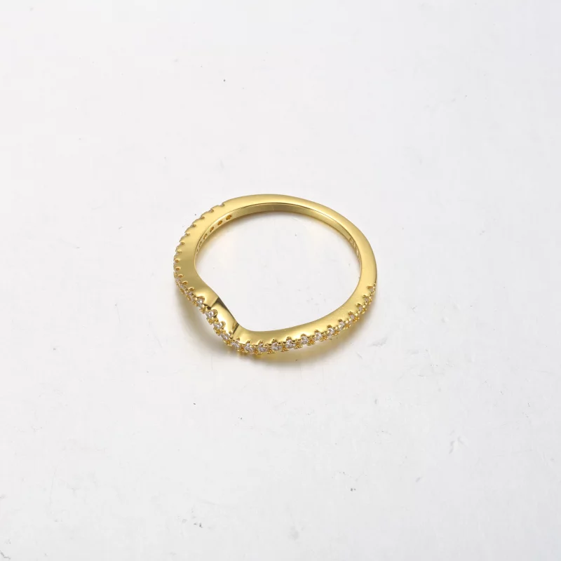 (image pour) Bague PANDORA Sparkling Wave - 162539C01 - Afficher 10