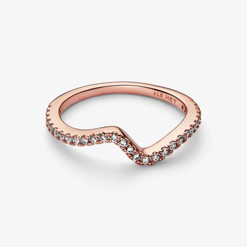 (image pour) Bague PANDORA Sparkling Wave - 182539C01 - Afficher 3