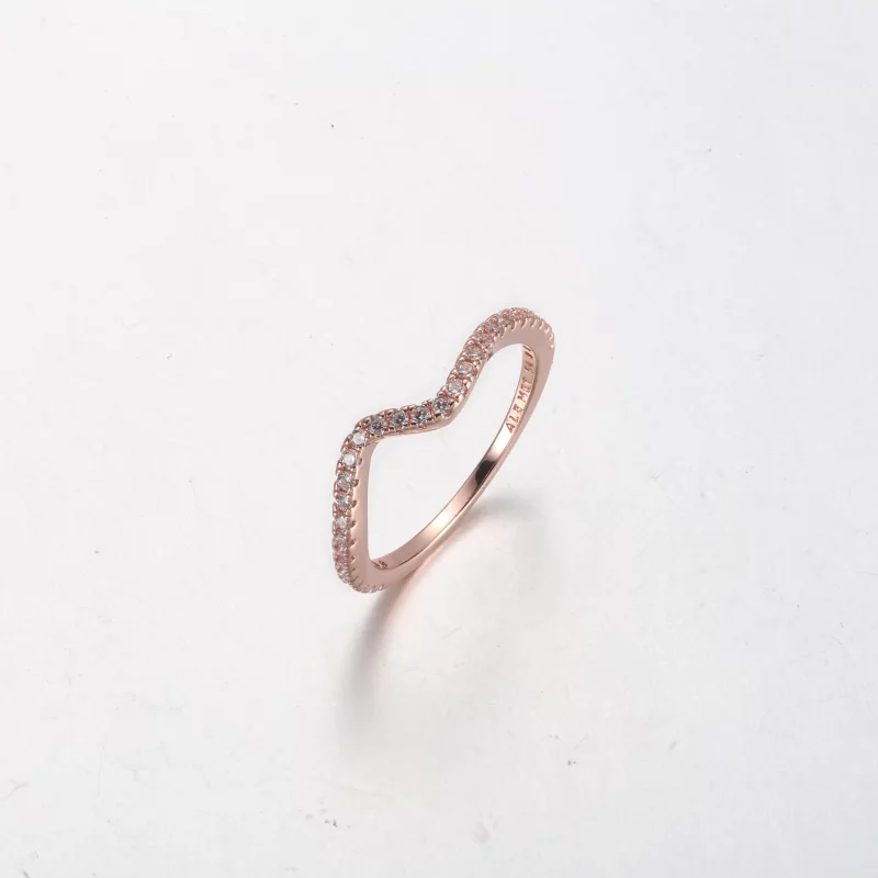 (image pour) Bague PANDORA Sparkling Wave - 182539C01 - Afficher 9