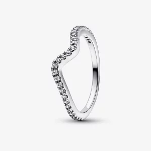 (image pour) Bague PANDORA Étincelante Vague - 192539C01