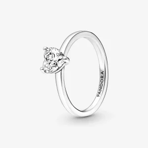(image pour) Bague solitaire cœur étincelant PANDORA - 191165C01