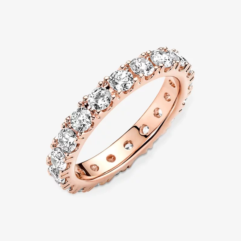 (image pour) Bague éternité PANDORA Sparkling Row - 180050C01 - Afficher 4