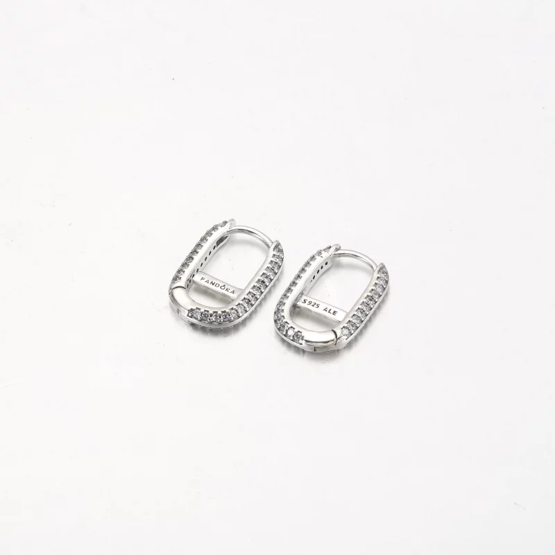 (image pour) Boucle d'oreille Pandora ME Pavé Single Link - 299682C01 - Afficher 5