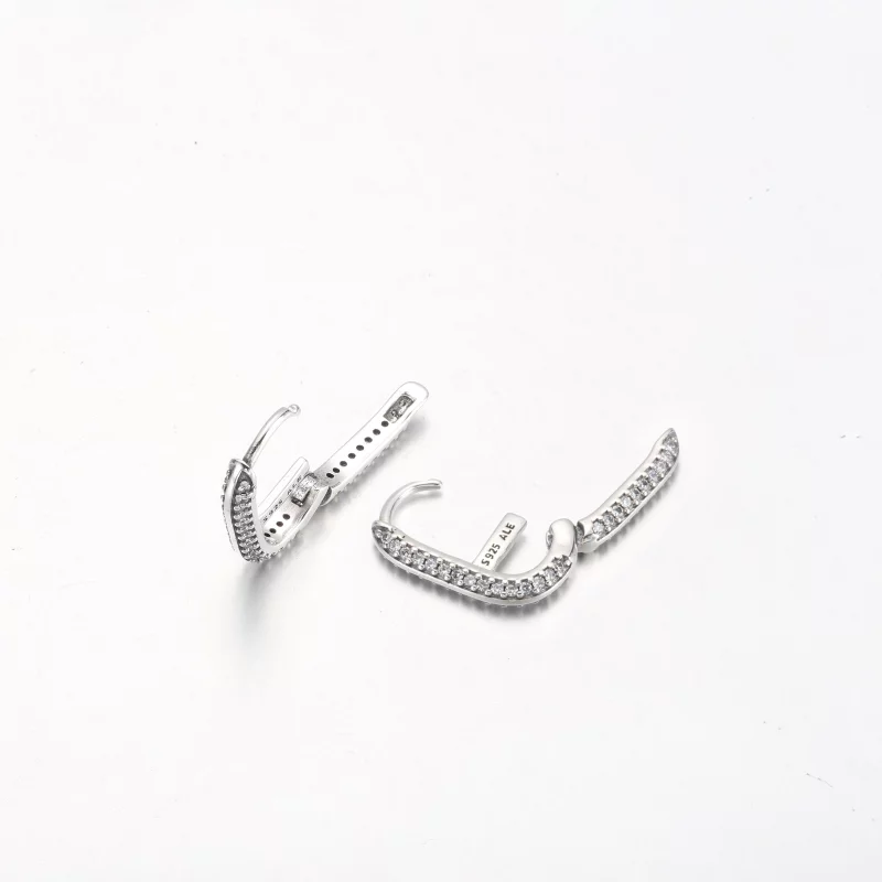(image pour) Boucle d'oreille Pandora ME Pavé Single Link - 299682C01 - Afficher 6