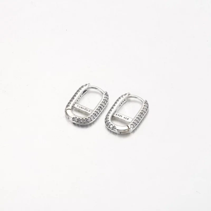 (image pour) Boucle d'oreille Pandora ME Pavé Single Link - 299682C01 - Afficher 9